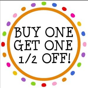 Bogo half off shoes! This weekend only!